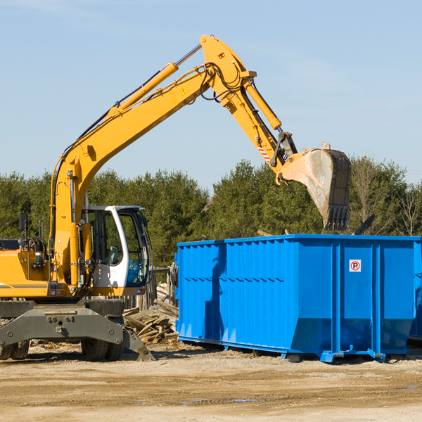 can i choose the location where the residential dumpster will be placed in Fanshawe